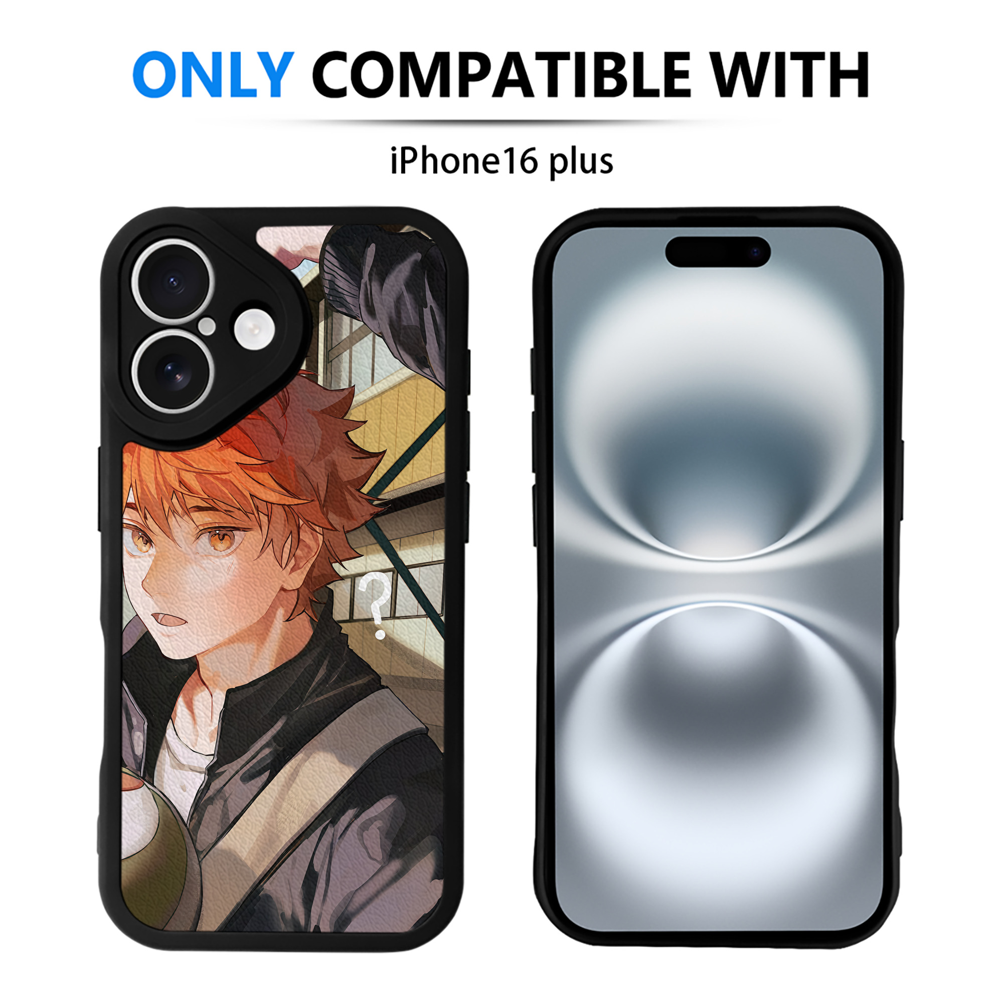 （画像用） ハイキュー!! Haikyu!! 【iPhone 16シリーズ対応】シリコンスマホケース（レザー調） 材質：シリコン